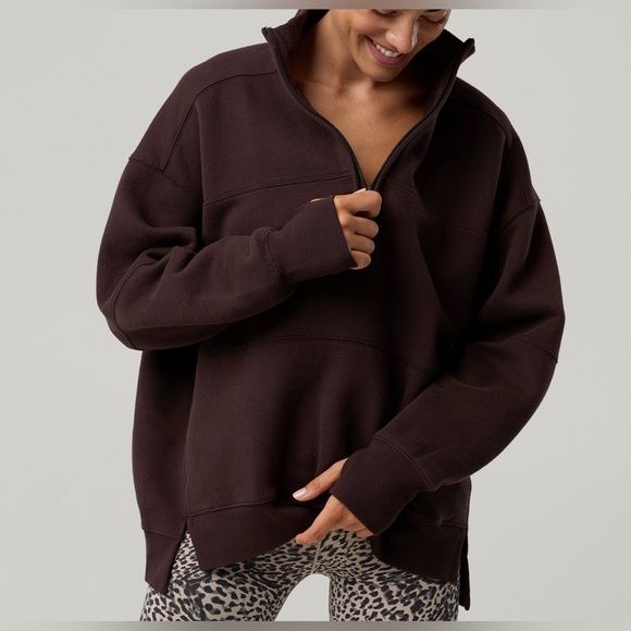 aerie Tops - OFFLINE by aerie cloud fleece quarter zip sweatshirt